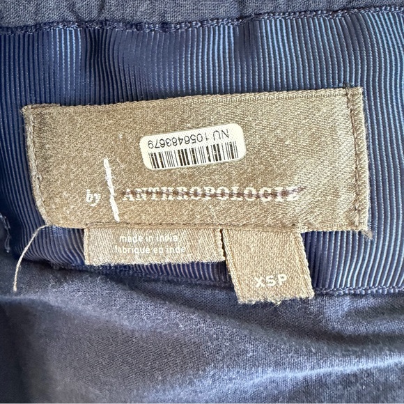 Anthropologie Maeve Cap-Sleeve V-Neck Smocked Midi Dress Size XSP 36221 - Picture 10 of 13